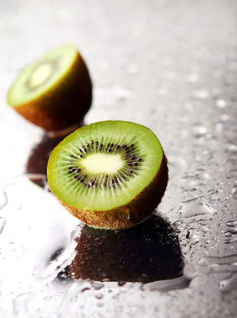 Fresh green kiwi