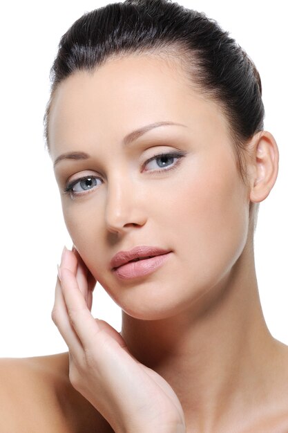 Fresh healthy skin of woman face