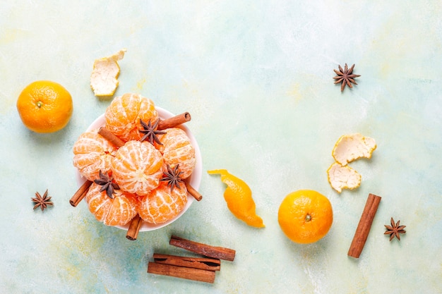 Mandarini freschi e succosi di clementine. Foto Gratuite