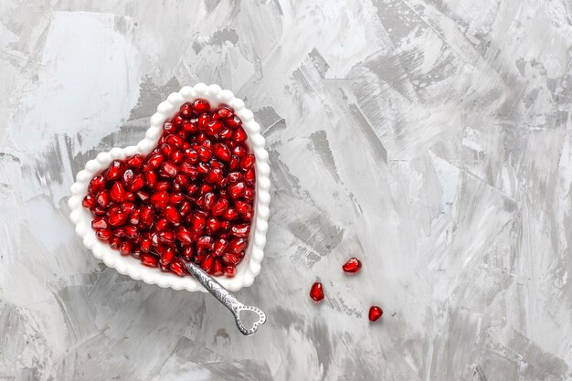 Fresh juicy pomegranate seeds.