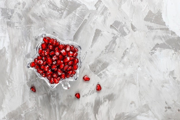 Fresh juicy pomegranate seeds.