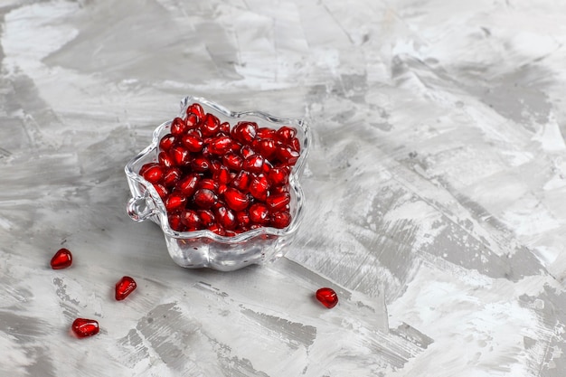 Fresh juicy pomegranate seeds.