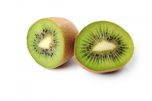 Free photo fresh kiwi fruit isolated