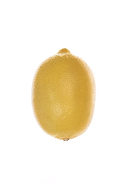 Fresh lemon isolated over white