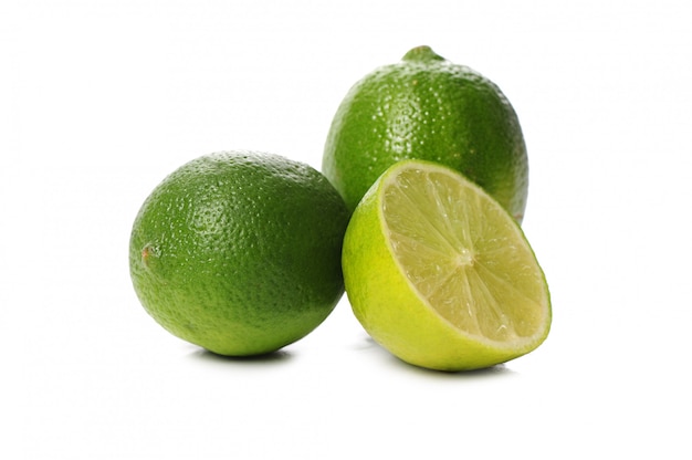 Fresh lime fruit isolated