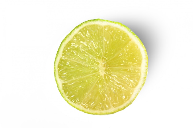 Fresh lime fruit isolated