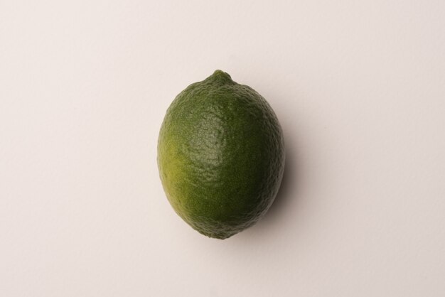 Fresh lime isolated over white
