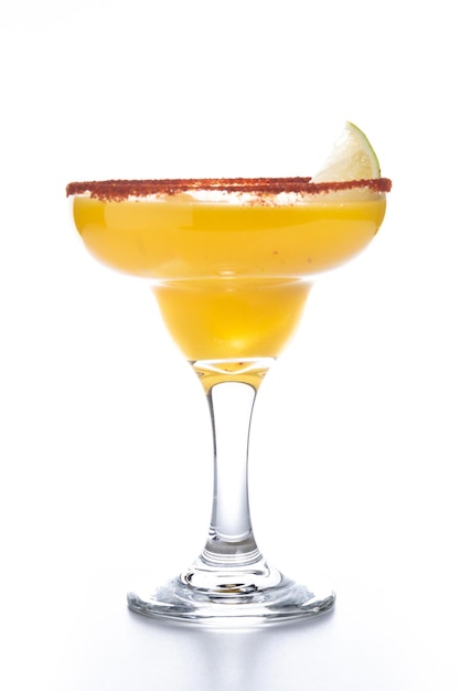 Free photo fresh mango cocktail mexican mango coktail isolated on white background
