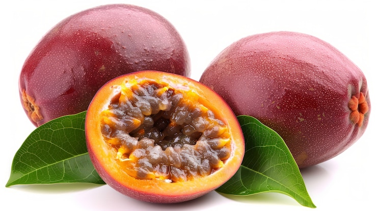 Free Photo fresh maracuja fruit also known as passion fruit