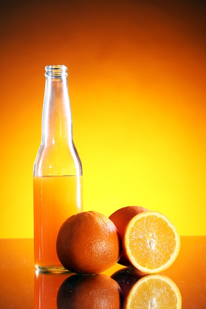 Free photo fresh orange drink