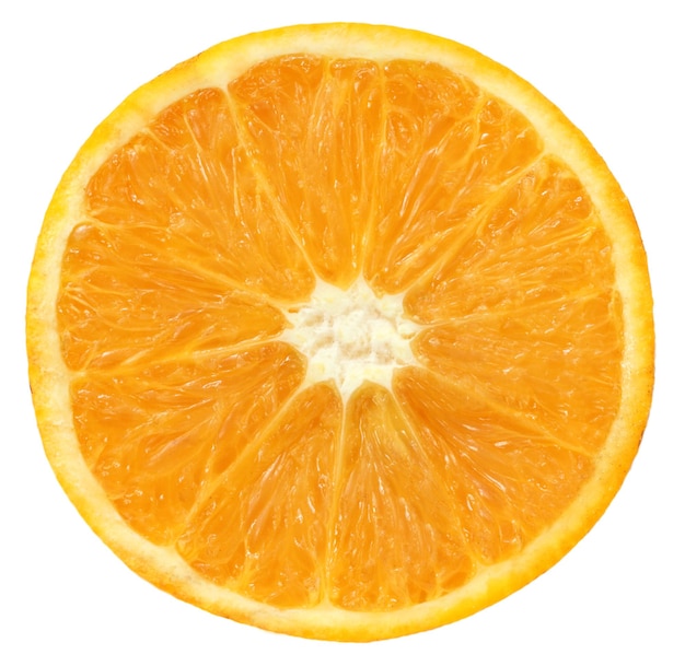 白い​背景​の​上​の​新鮮な​オレンジ