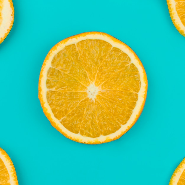 Free photo fresh orange slice