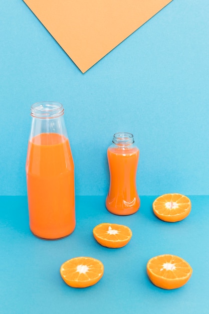 Free photo fresh orange smoothie