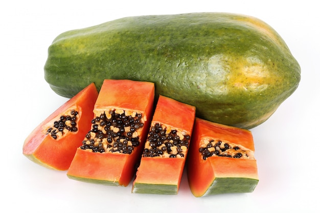 Foto gratuita frutto di papaya fresca