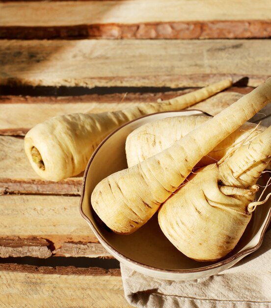 Fresh parsnips