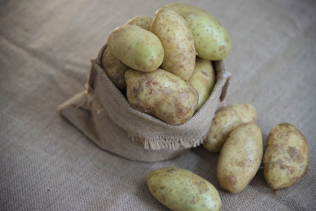 Fresh potato in kitchen ready to be cooked 