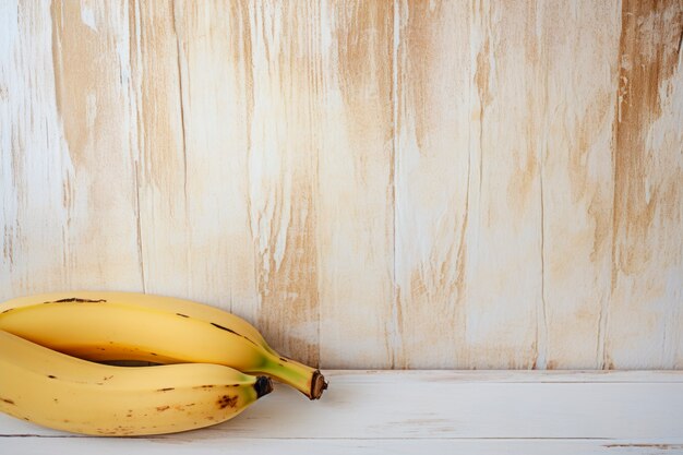 Fresh raw bananas arrangement