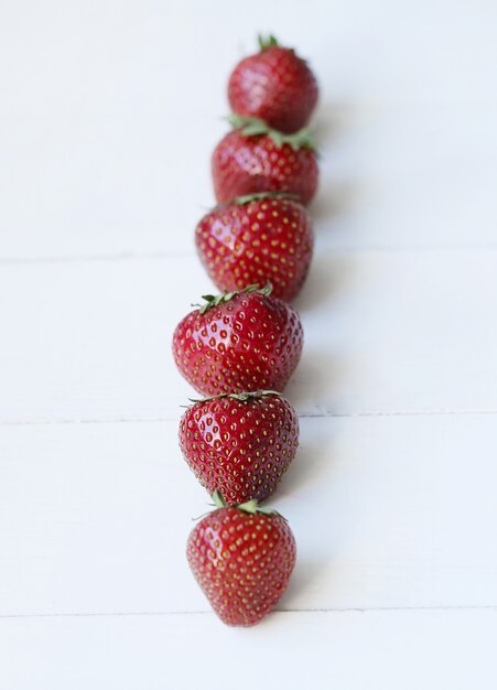 Fresh strawberries fruit