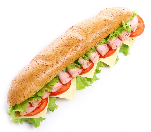 Foto gratuita panino fresco e gustoso