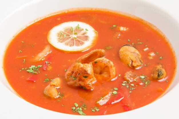 Fresh tomato soup