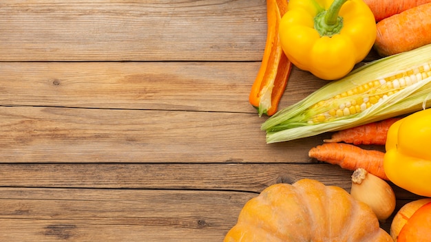 Fresh vegetables arrangement