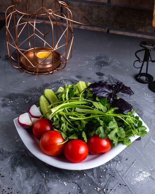 Fresh vegetables on the table