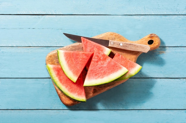 fresh watermelon slices