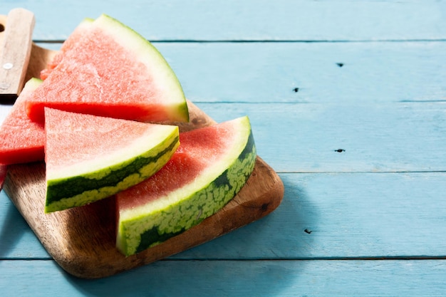 Fresh watermelon slices