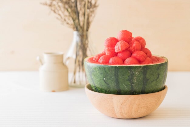 fresh watermelon on table