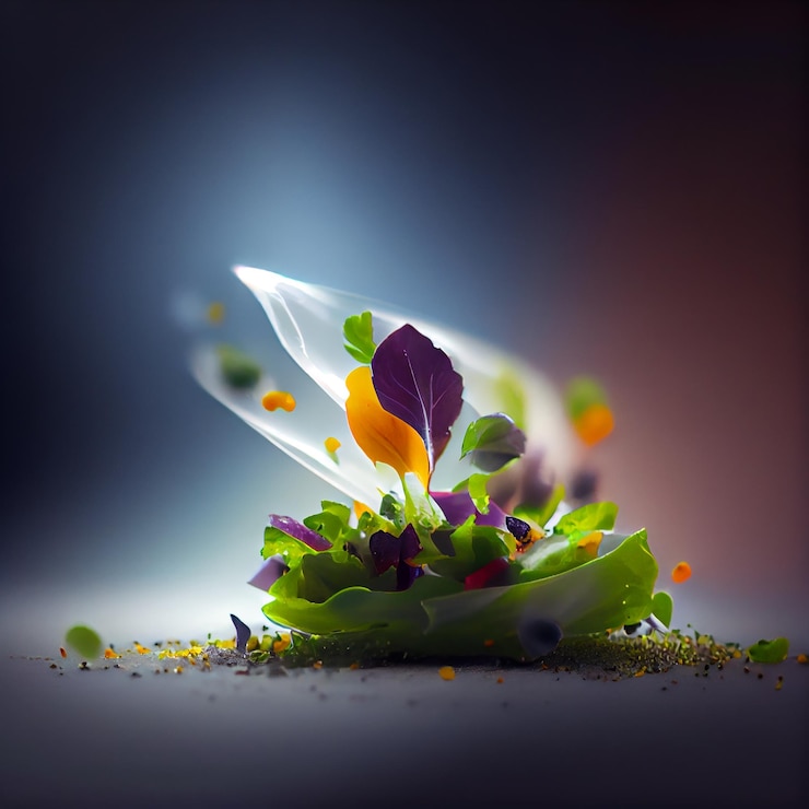 Free Photo fresh yellow flower and multi colored plant generative ai