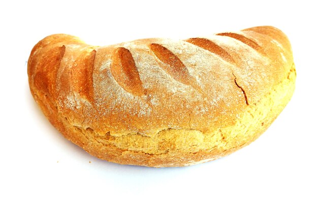Freshly baked bread isolated