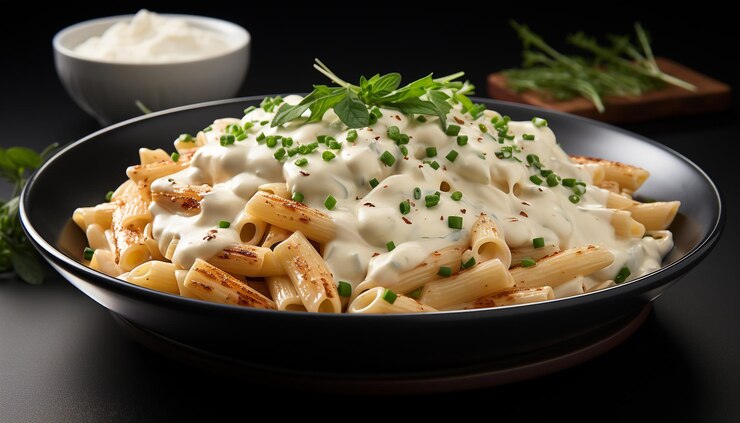 Макароны с бешамель