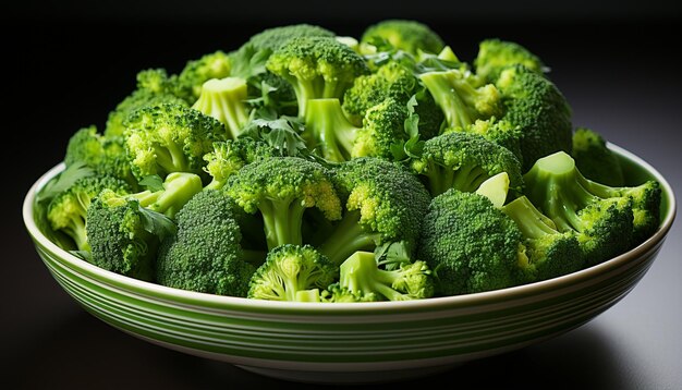 Свежесть органических овощей здоровое питание природа зеленый гурманский салат, созданный искусственным интеллектом