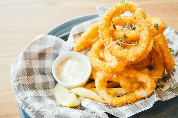Fried calamari ring