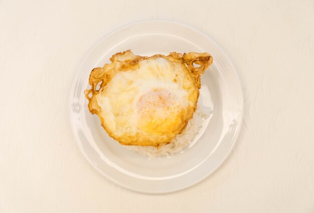 fried egg with rice