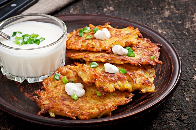 Fried potato pancakes 