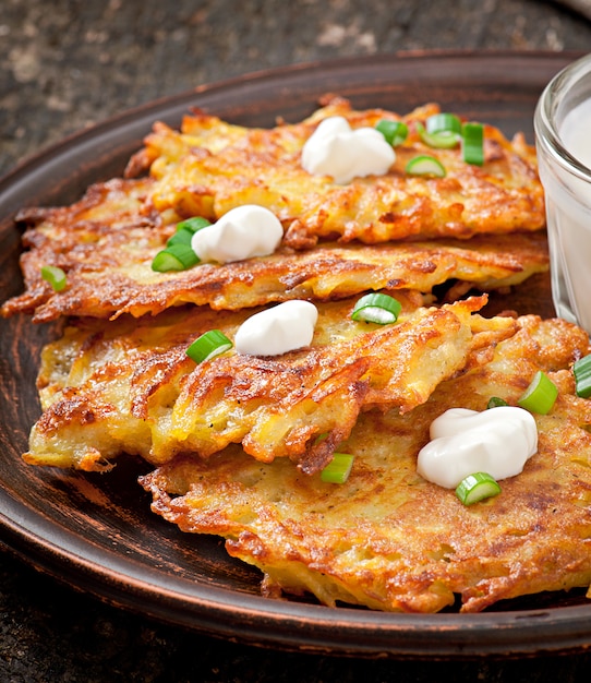 Fried potato pancakes 