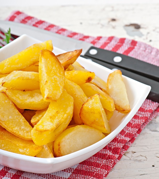 Fried Potato Wedges