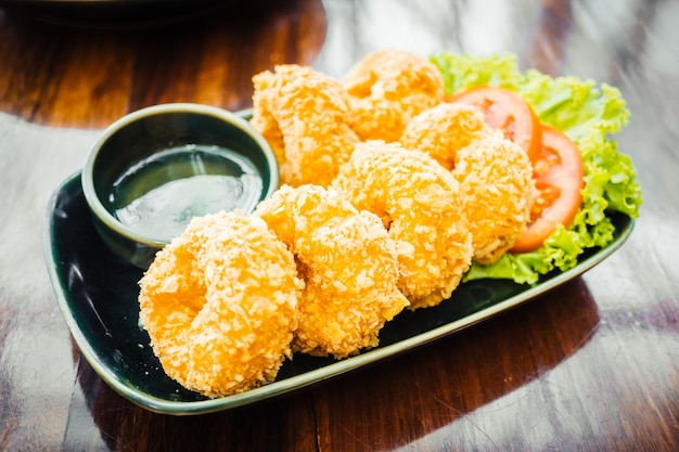 Fried prawn or shrimp cake ball