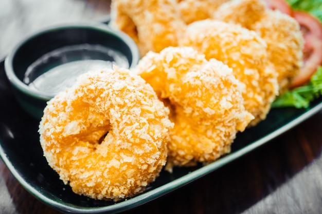 Fried prawn or shrimp cake ball