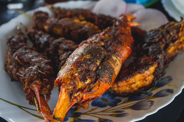 Fried prawns