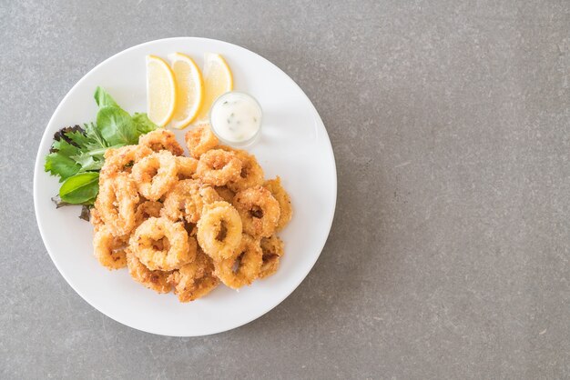 fried squid (calamari rings)