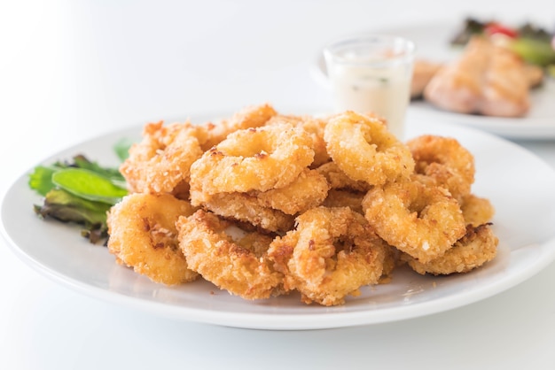 fried squid (calamari rings)