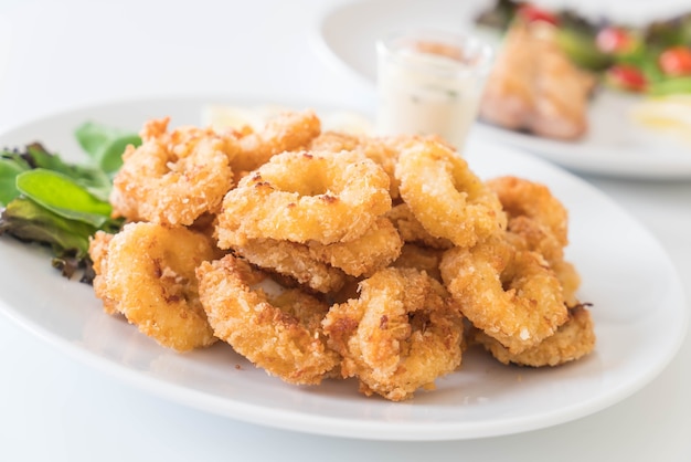 fried squid (calamari rings)