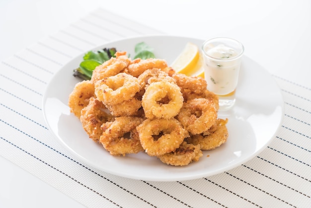 fried squid (calamari rings)