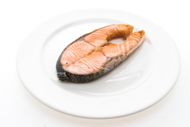 Fried steak salmon