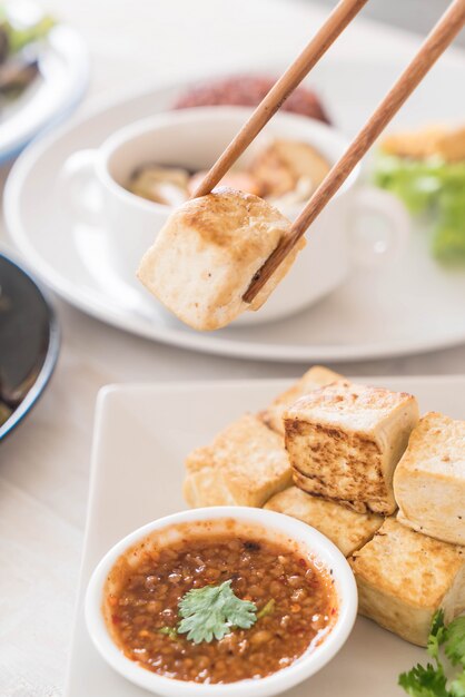 Fried Tofu - healthy food