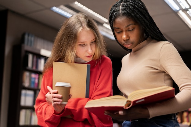 Friends learning in a study group