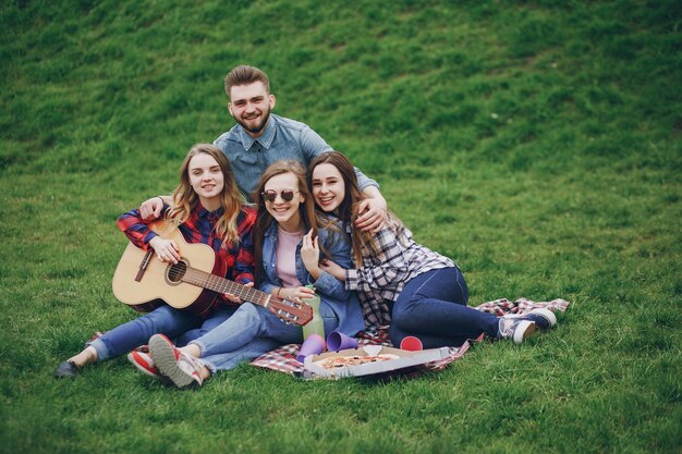 Friends on a picnic