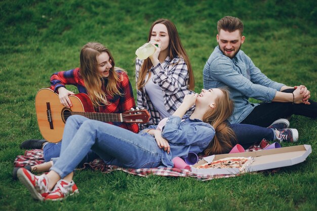 Friends on a picnic